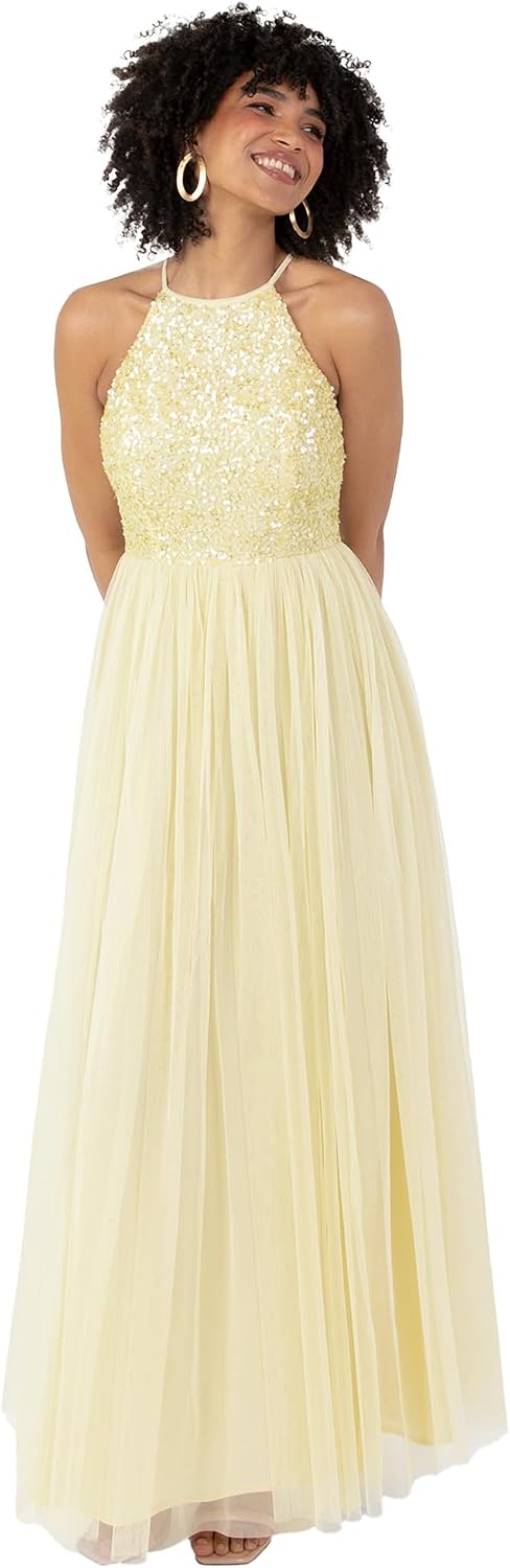 Thumbnail 6 de Abendkleid mit Pailletten und Tüll – elegantes Maxi-Kleid für Hochzeiten und Festlichkeiten
