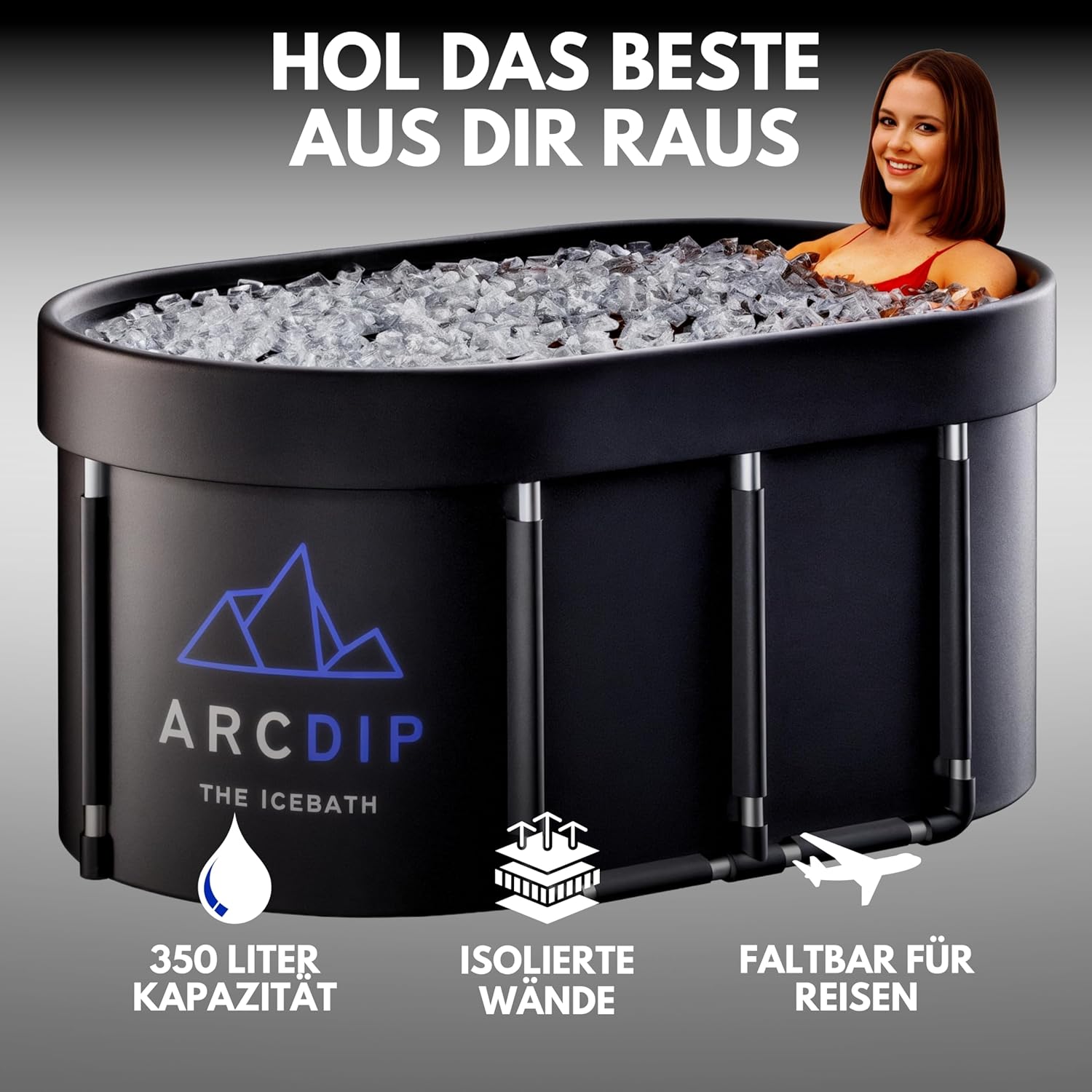 Thumbnail 6 de poolomio® Eisbad Oval 120×60×60 cm