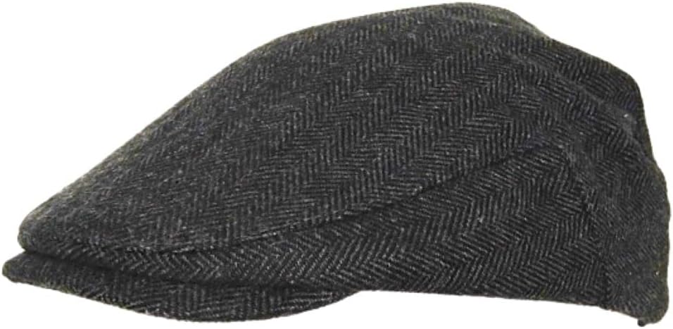 Thumbnail 1 de Men’s London Design Halloween herringbone wool flat cap in grey (one size fits 58–59cm)
