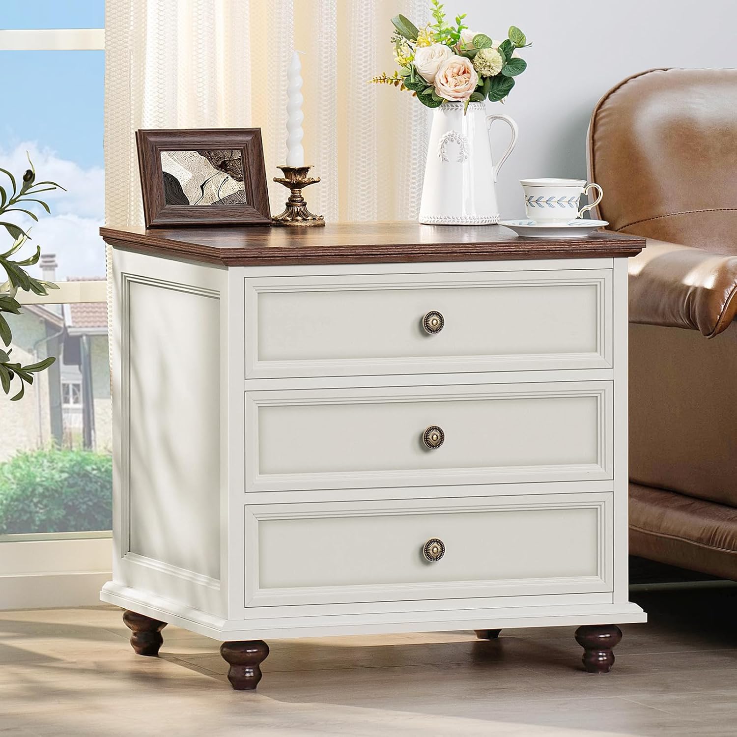Detalle de Joaxswe Nightstand Set of 2, 24-Inch Wide
