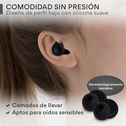 Thumbnail 6 de Senner Sleep Tapones para Dormir de Lado con 4 Tallas y Estuche – Silicona Suave, Reducción de Ruido y EN 352-2