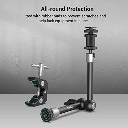 Detalle de SMALLRIG Super Clamp con Magic Arm 11" e cold shoe