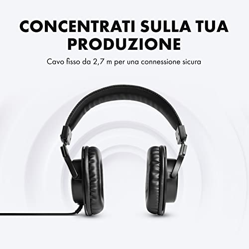 Detalle de M-AUDIO HDH40: cuffie chiuse over-ear per monitoraggio, podcast e ascolto quotidiano