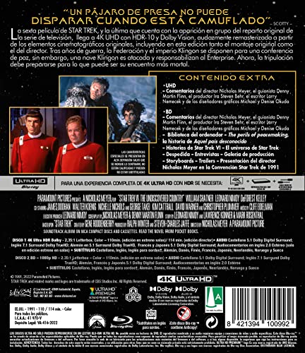 Detalle de Star Trek VI: Aquel País Desconocido 4K UHD 📀