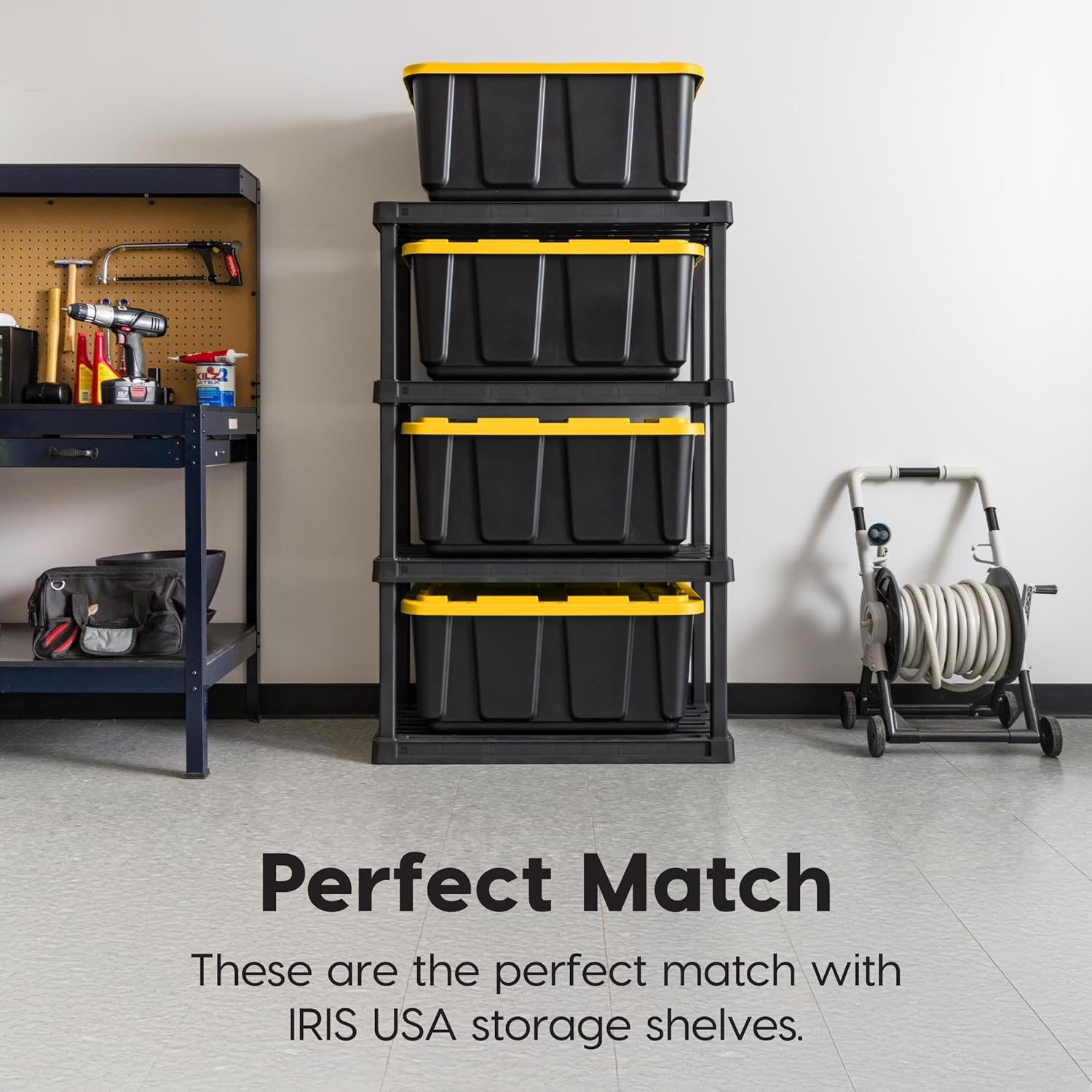 Thumbnail 3 de IRIS USA 27 Gallon Storage Bins 4-Pack