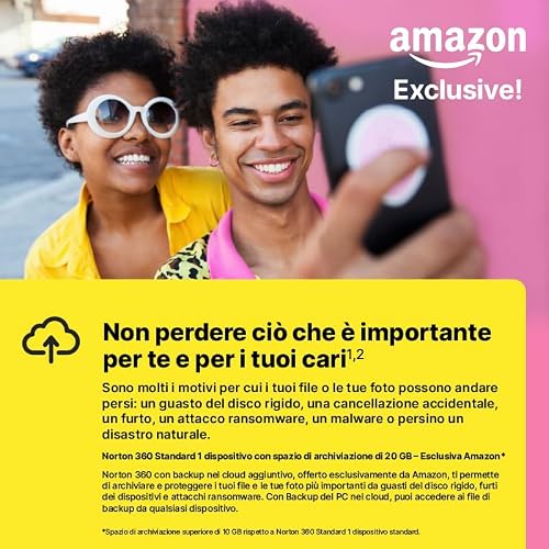 Thumbnail 2 de Norton 360 Standard | Extra Spazio Archiviazione su Cloud e VPN Sicura per 1 Dispositivo