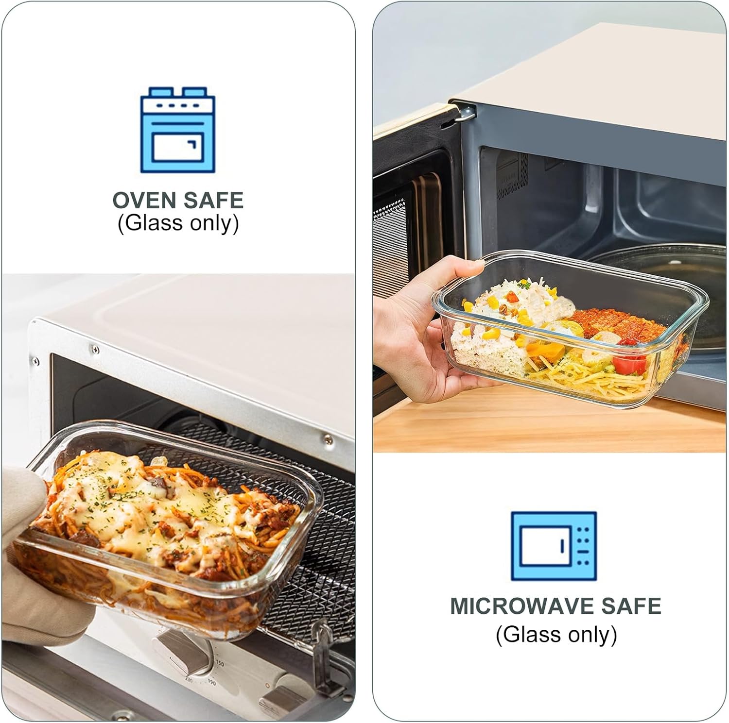 Detalle 2 de KOMUEE Glass Meal Prep 34oz ๐ฑ