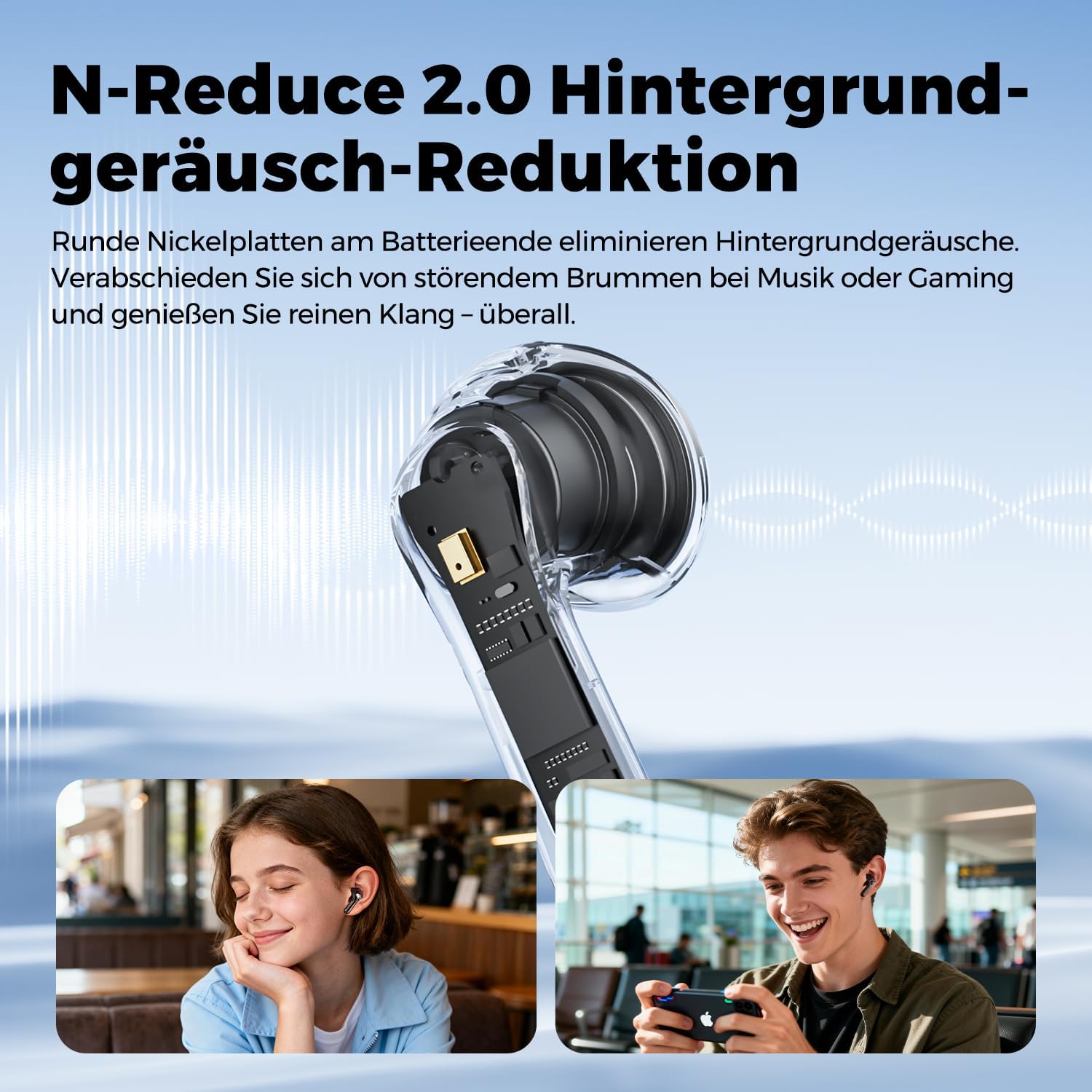 Thumbnail 6 de SoundPEATS Air6 HS BT 6.0 – kabellose Semi-In-Ear-Kopfhörer mit LDAC, ENC & IPX5