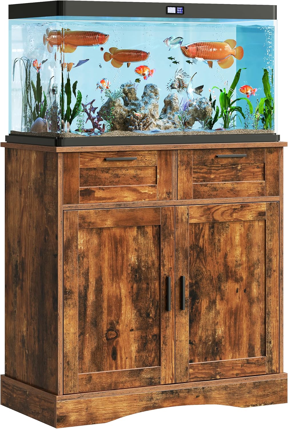 Thumbnail 6 de Terroute PTBX01BR Aquarium Stand for 20-29 Gallon Tanks with 2 Drawers
