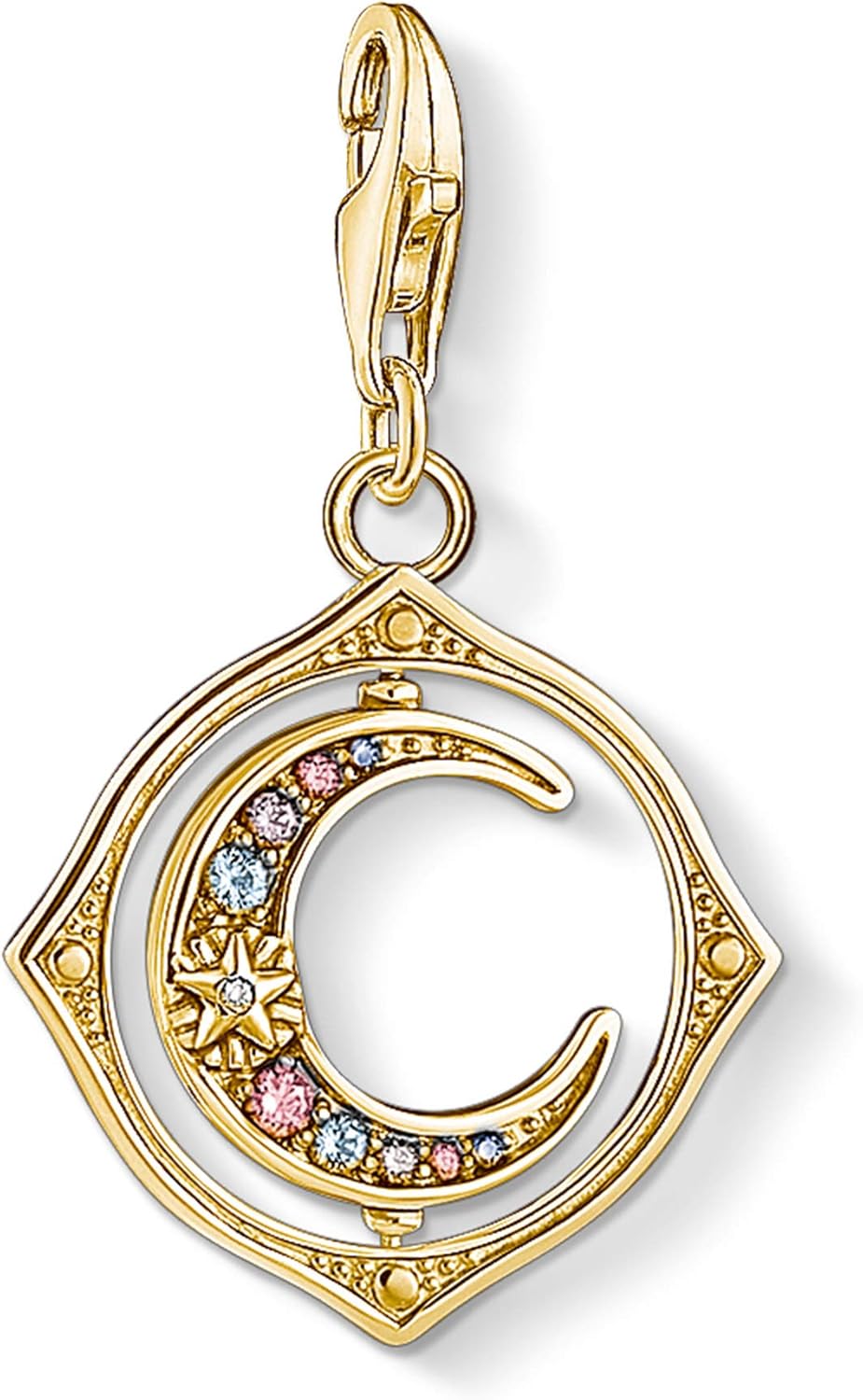 Thumbnail 3 de THOMAS SABO Charm Club Original Charm mit Karabinerhaken aus 925er Sterlingsilber (Sun, Luna, Star)