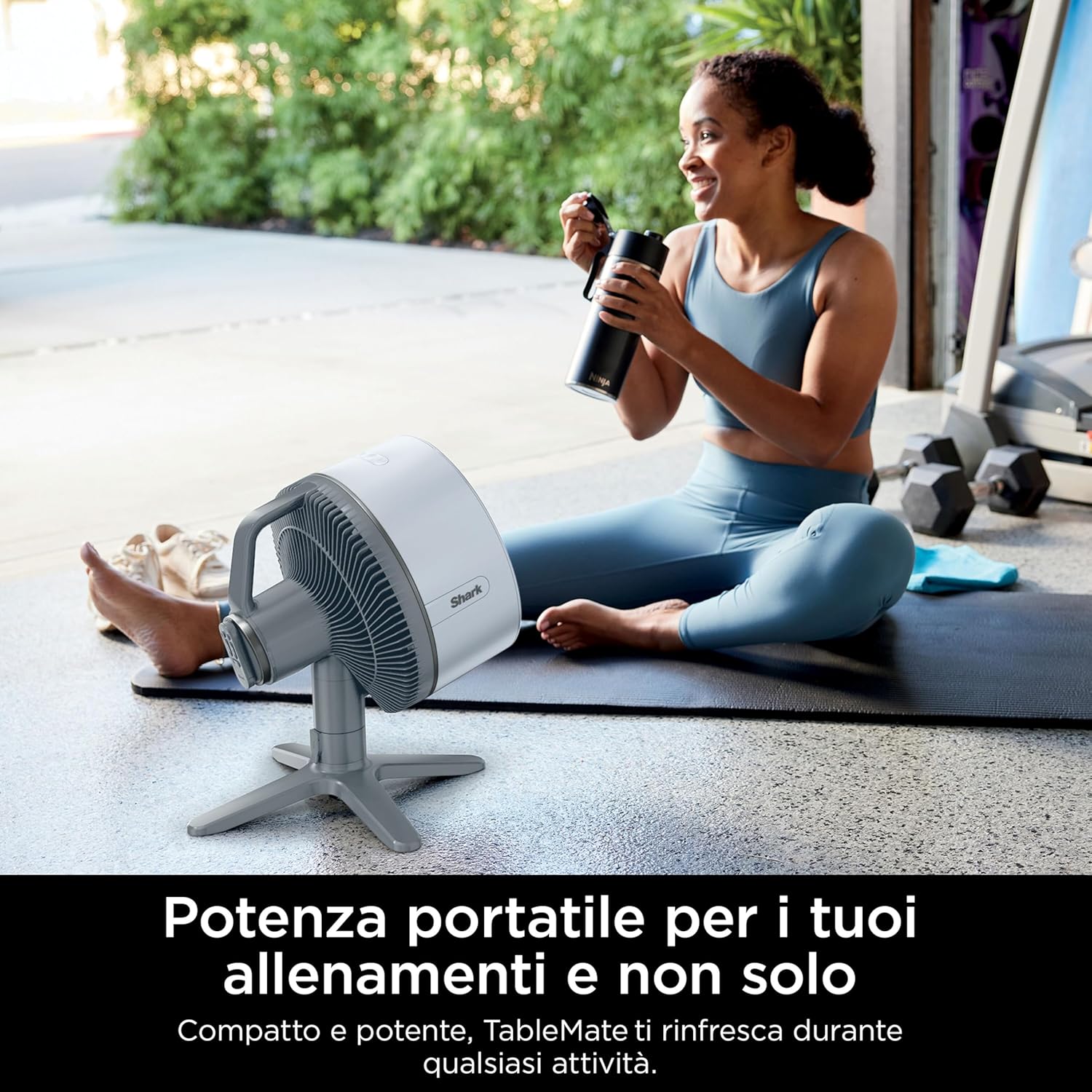 Thumbnail 2 de Shark FlexBreeze TableMate FA150EU ventilatore senza filo per interni ed esterni, fino a 24 ore di autonomia