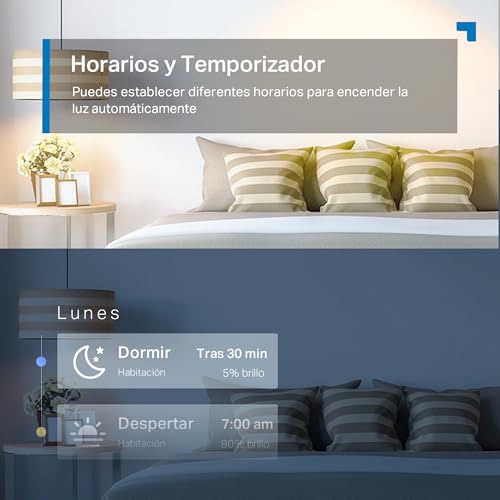 Detalle de Tapo L530EA: bombilla LED WiFi multicolor con control por voz y programación (E27)