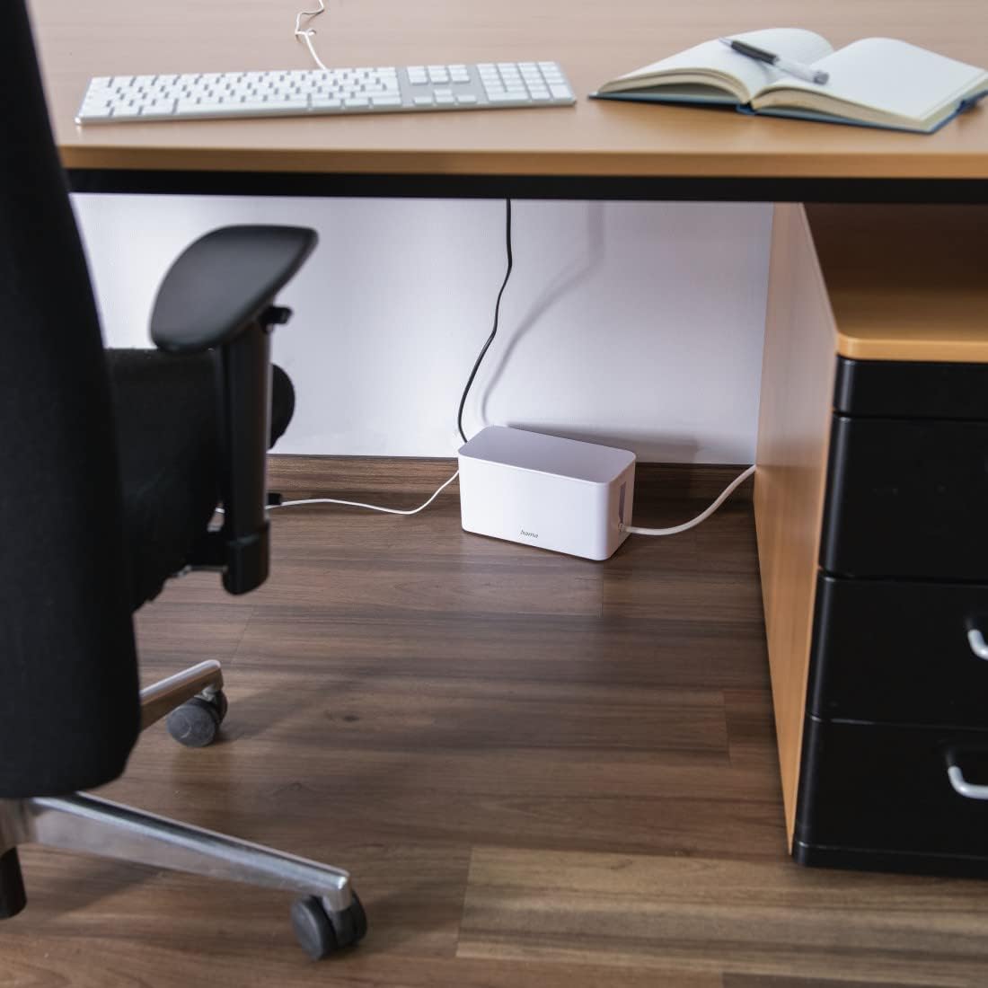 Thumbnail 5 de Hama Kabelbox Mini (weiß) – Kabelmanagement für Steckdosenleisten & Ladegeräte