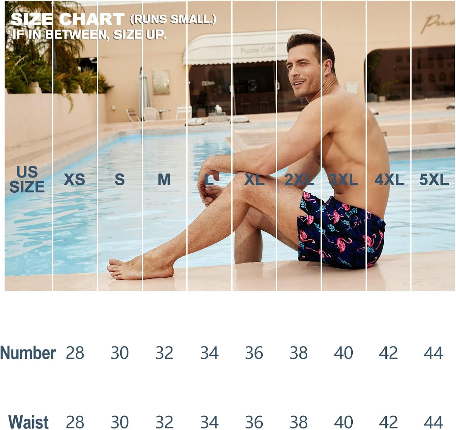 Thumbnail 5 de BRISIRA Men's Swim Trunks 5-Inch Inseam Quick Dry