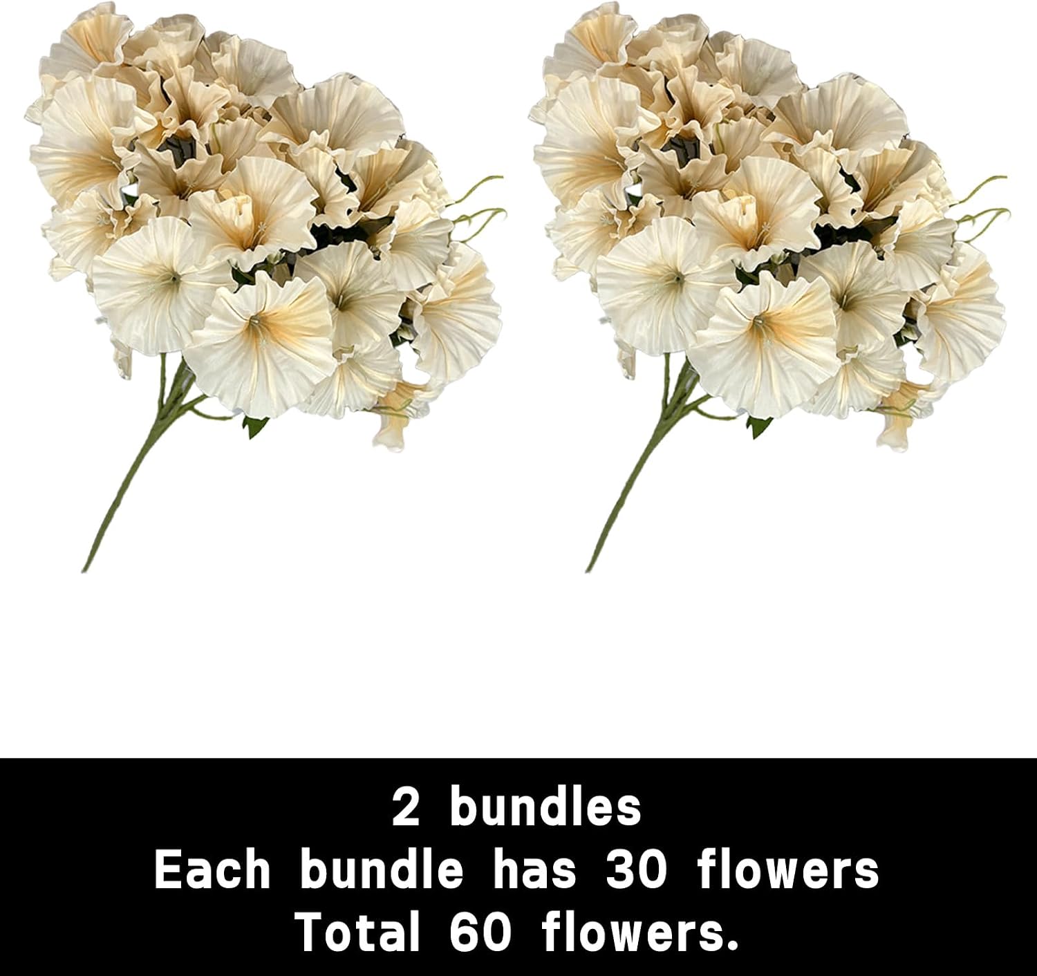 Thumbnail 1 de astylishome Artificial Flowers Indoor Faux Flower – 2Pcs Realistic Arrangements for Weddings, Home & Office