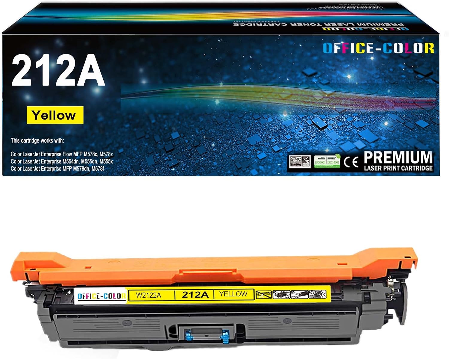 Detalle de HP-Compatible Yellow Toner Cartridge 212A