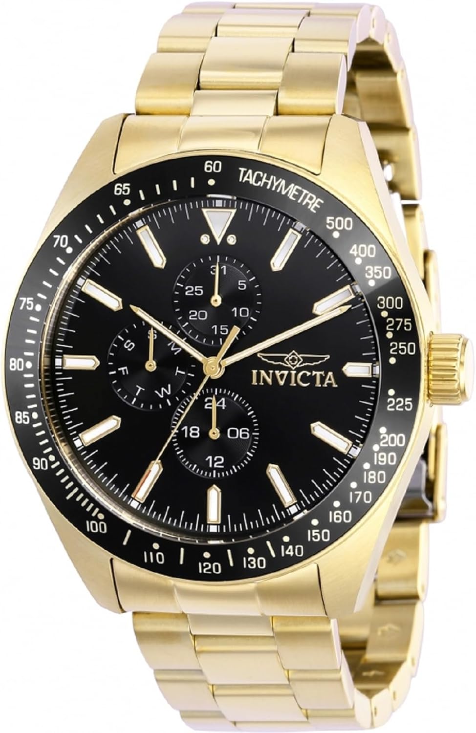 Thumbnail 6 de Invicta Aviator 38970 — montre homme à quartz en acier inoxydable, boîtier 45 mm