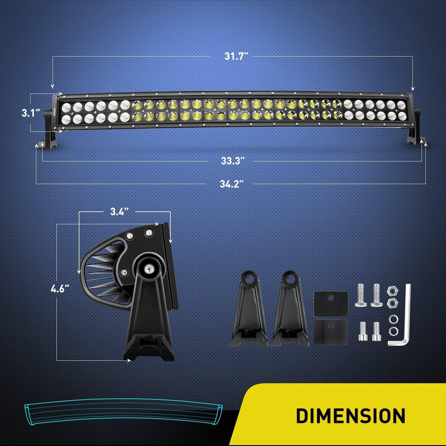Detalle 2 de Nilight ZH410 32-inch 180W LED light bar