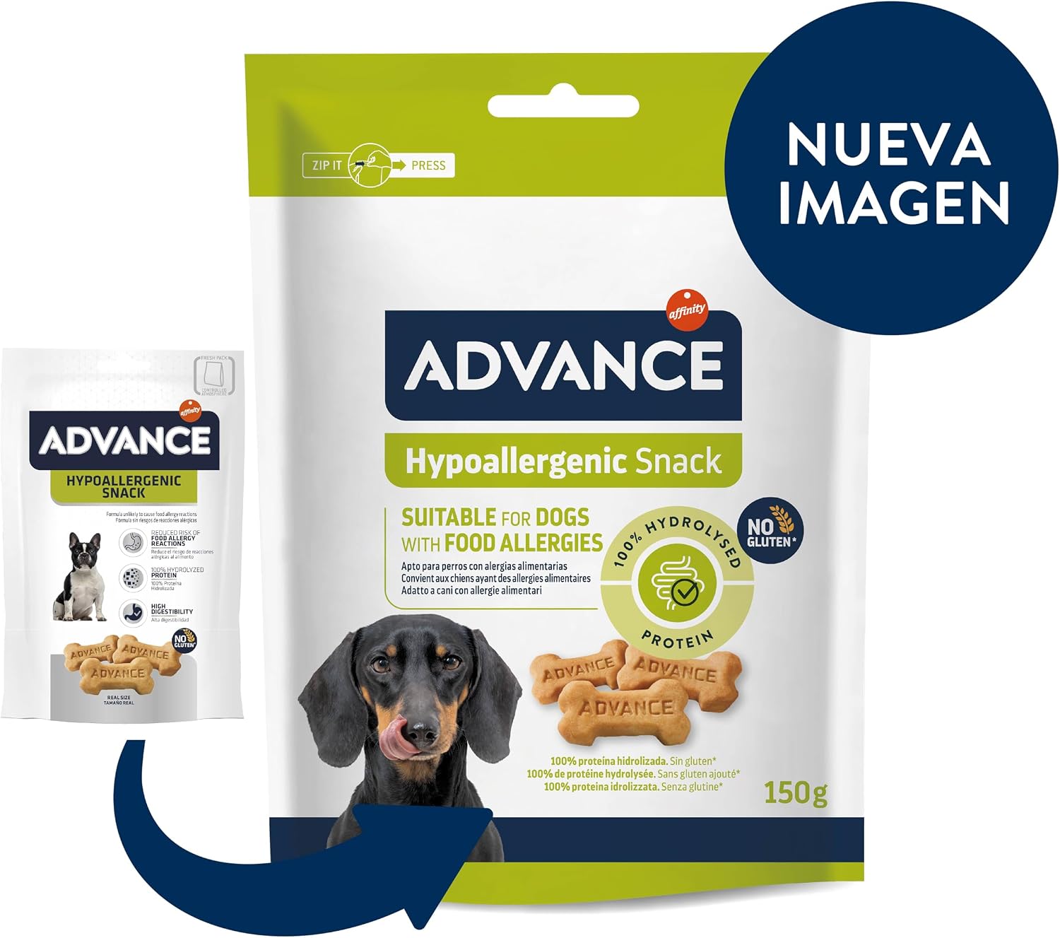 Detalle 2 de Advance Hypoallergenic Snacks Galletas para perros