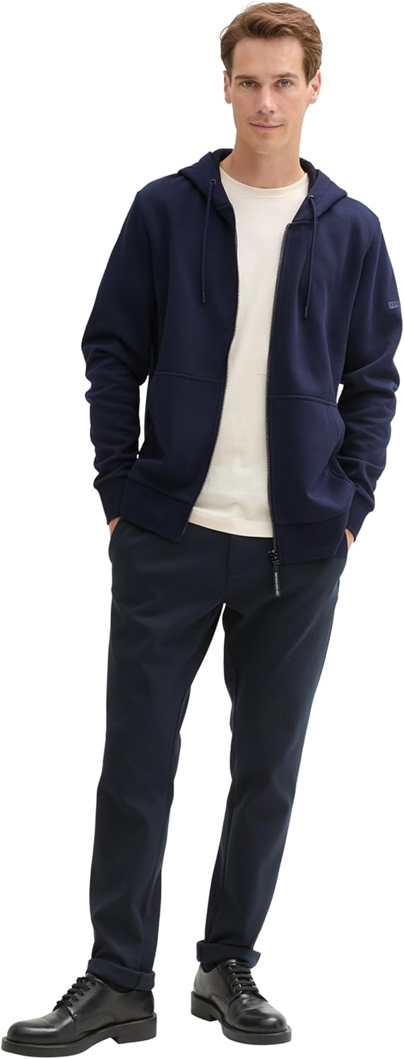 Thumbnail 1 de Tom Tailor Herren Hoodie Sweatjacke mit Kängurutasche