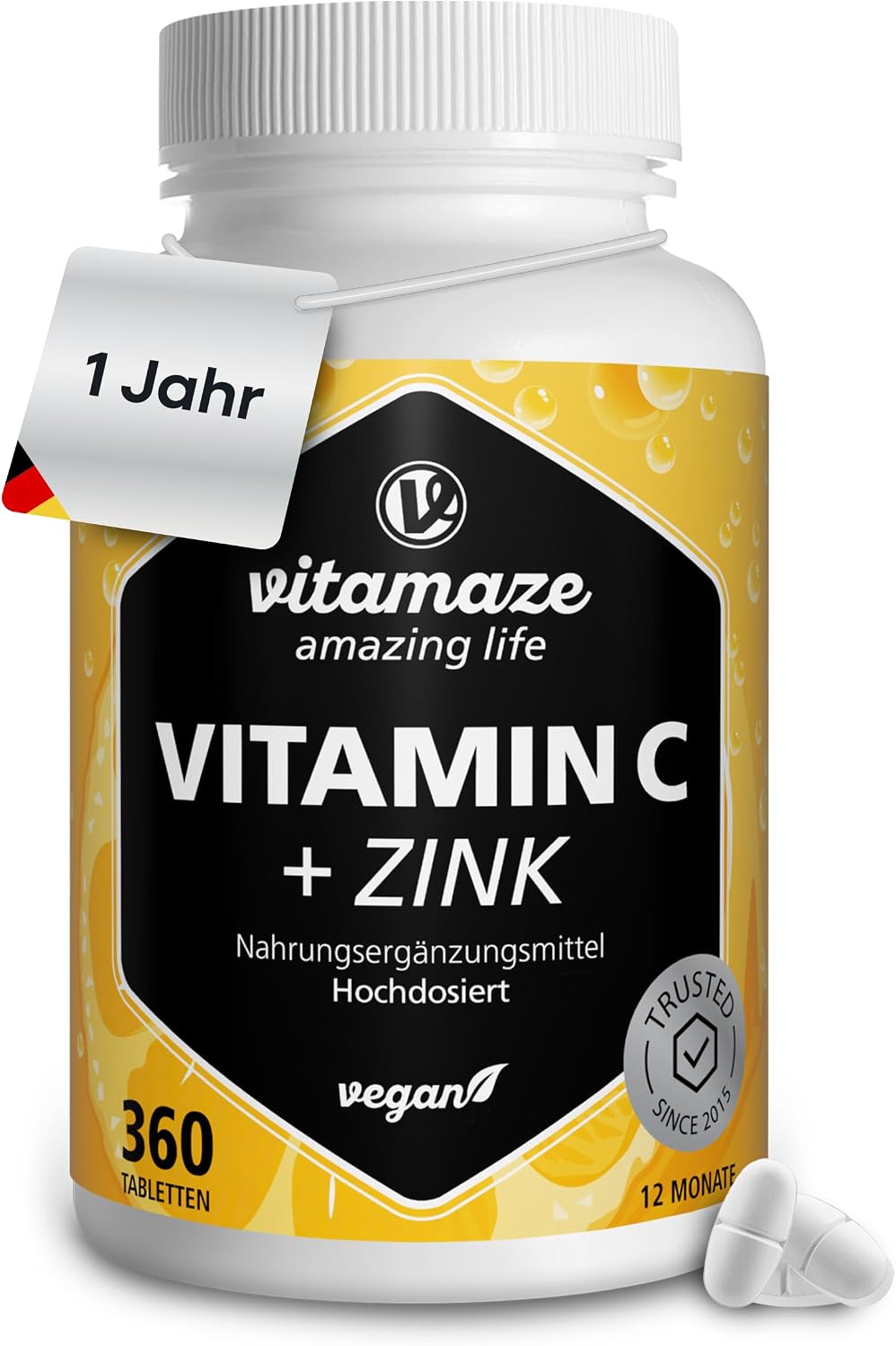 Detalle de Vitamin C Zink 1000 mg, 360 Tabletten