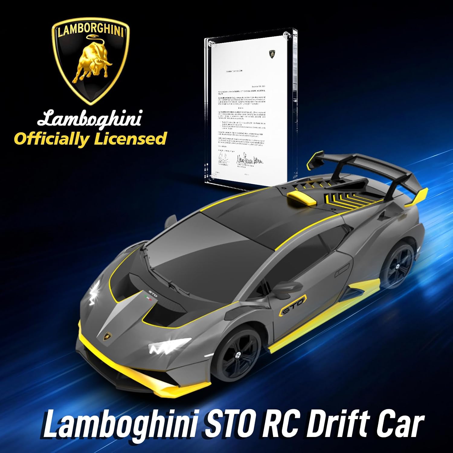 Thumbnail 5 de YONCHER Coche Teledirigido Lamborghini Huracán STO 1:24