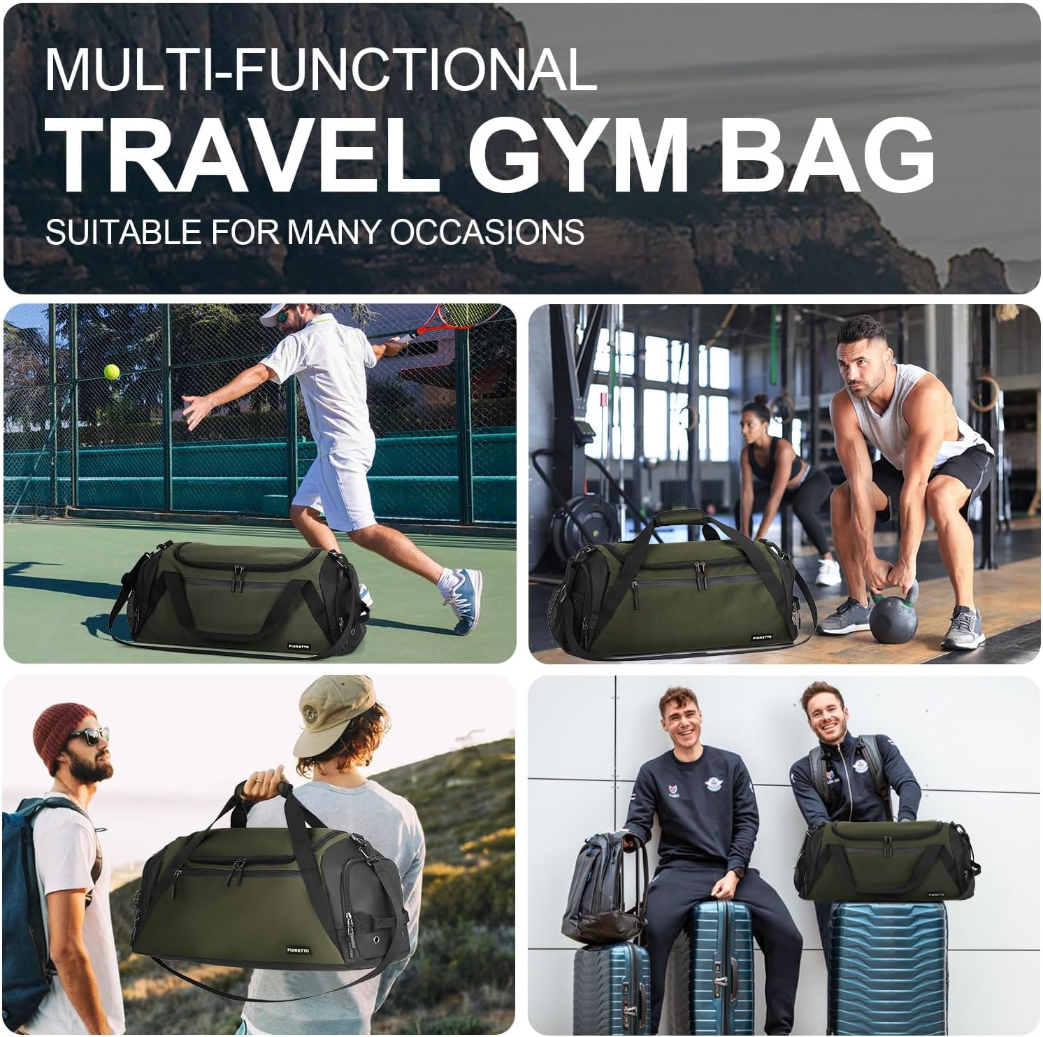 Thumbnail 5 de Mens gym bag with wet pocket