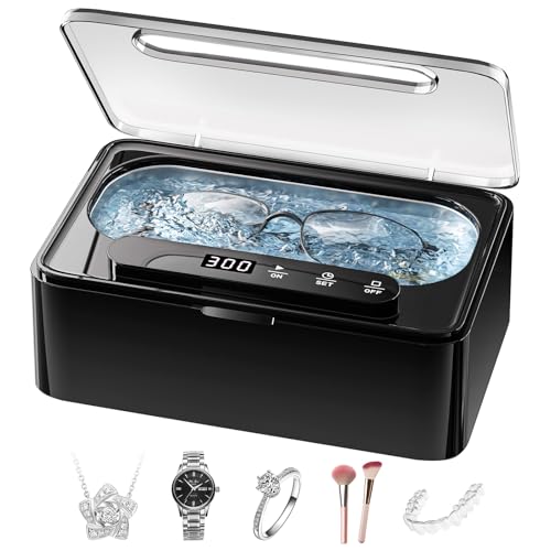 Detalle de Phniti Nettoyeur Ultrasons 47kHz 330 ml – Nettoyage en douceur pour prothèses, gouttières et bijoux