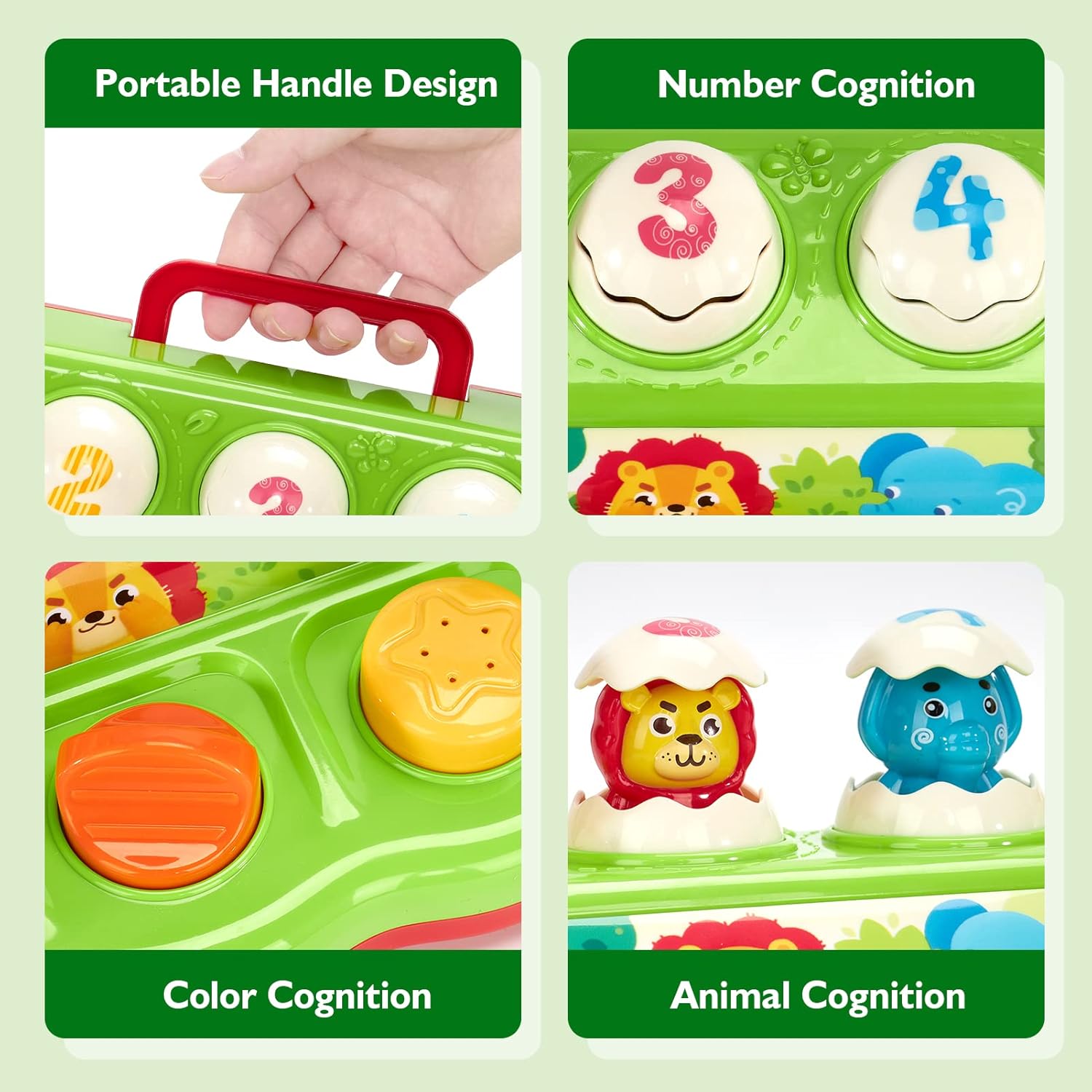 Thumbnail 5 de HAHALAND Pop Up Montessori Toys for 1 Year Olds with Hammers
