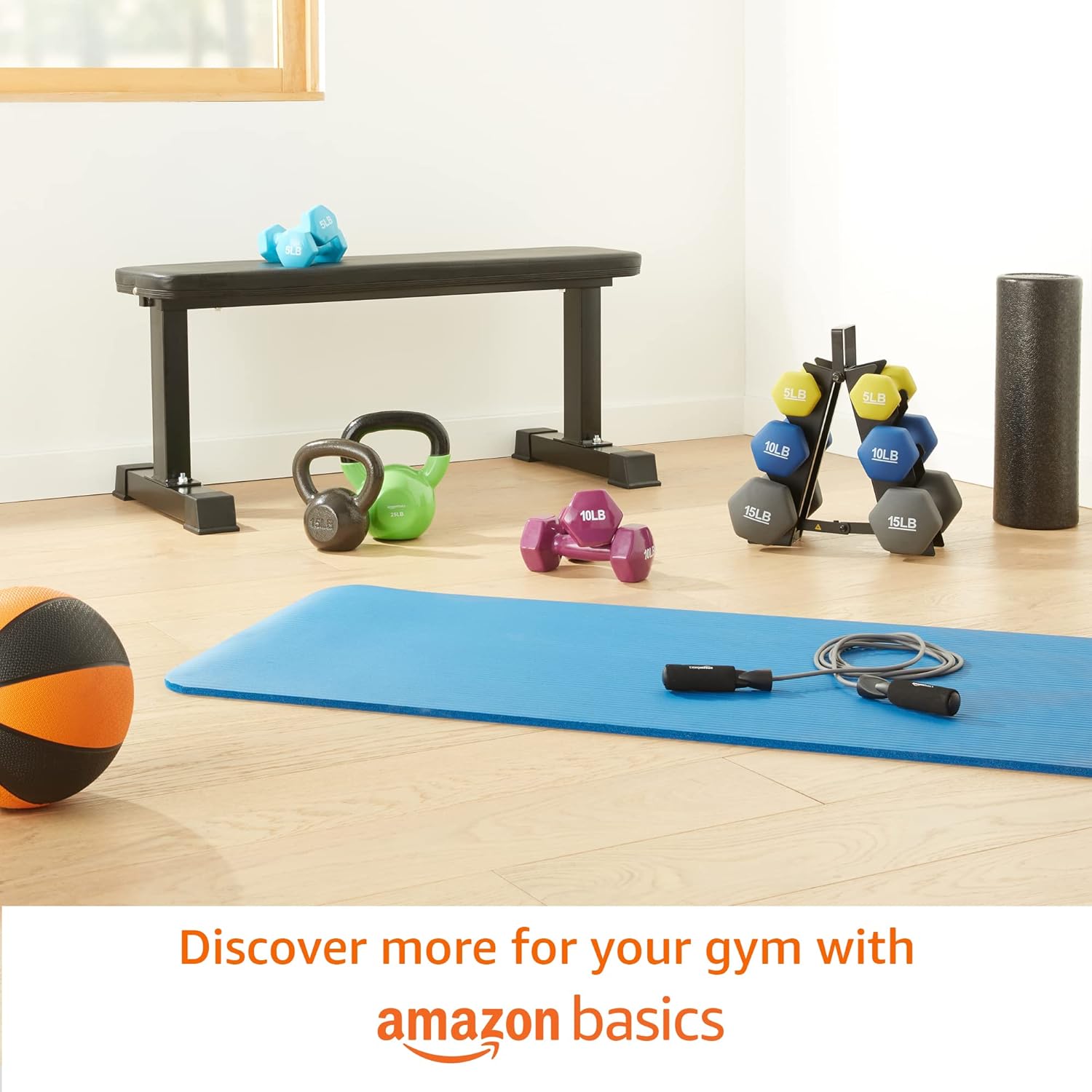 Thumbnail 5 de Amazon Basics Vinyl Kettlebell (12 lb)