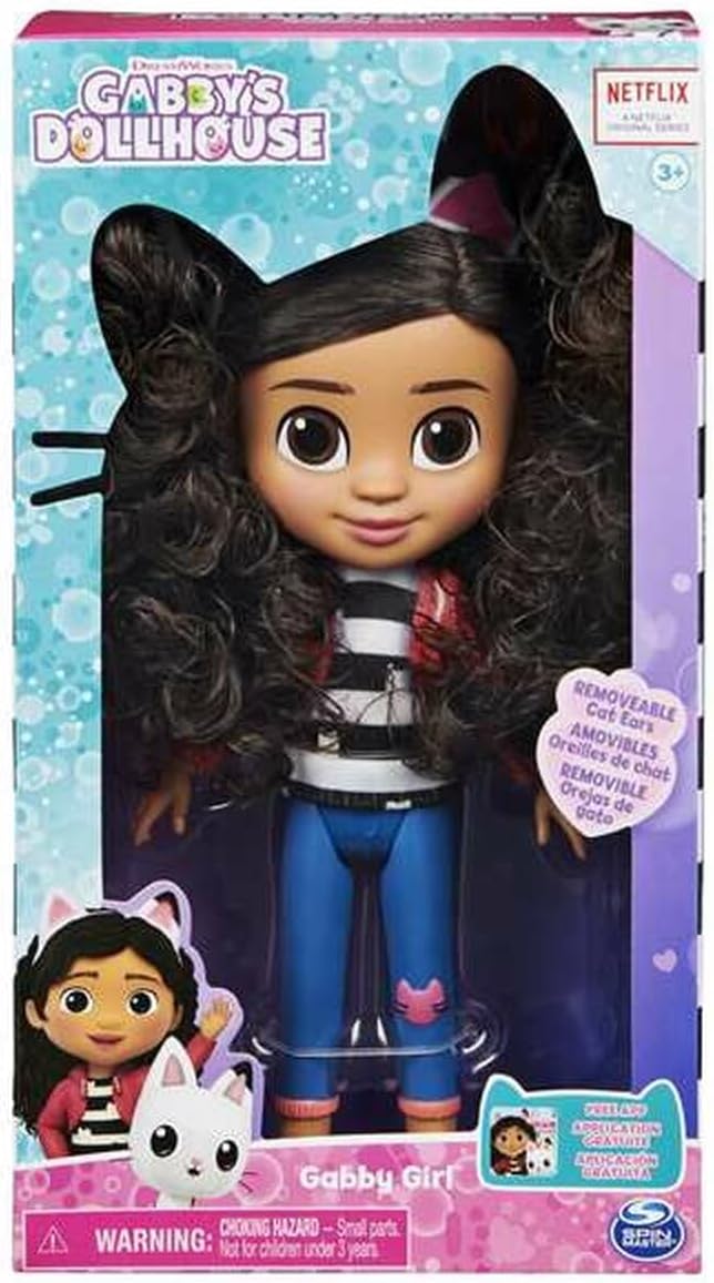 Thumbnail 1 de DreamWorks Gabby’s Dollhouse Gabby Puppe (ca. 20 cm) – beweglich, mit Katzenohren-Haarreifen für Kinder ab 3