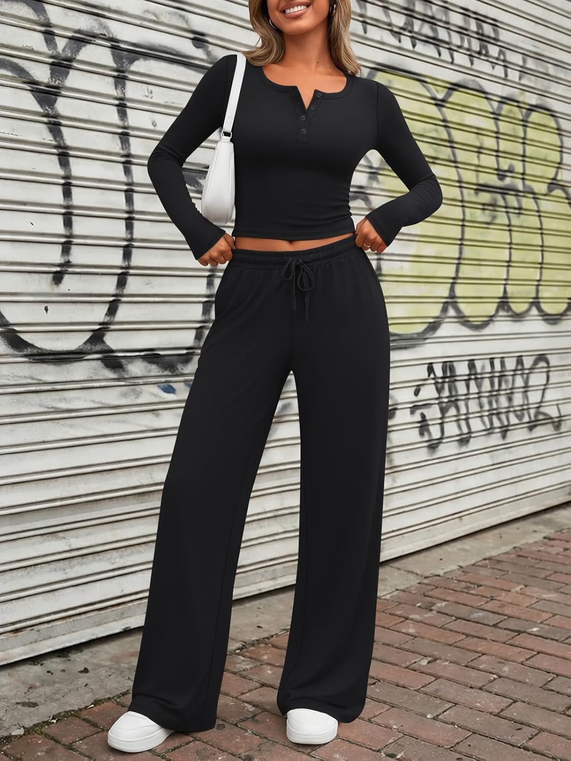 Thumbnail 5 de Trendy Queen 2‑Piece Lounge Set 92% Rayon
