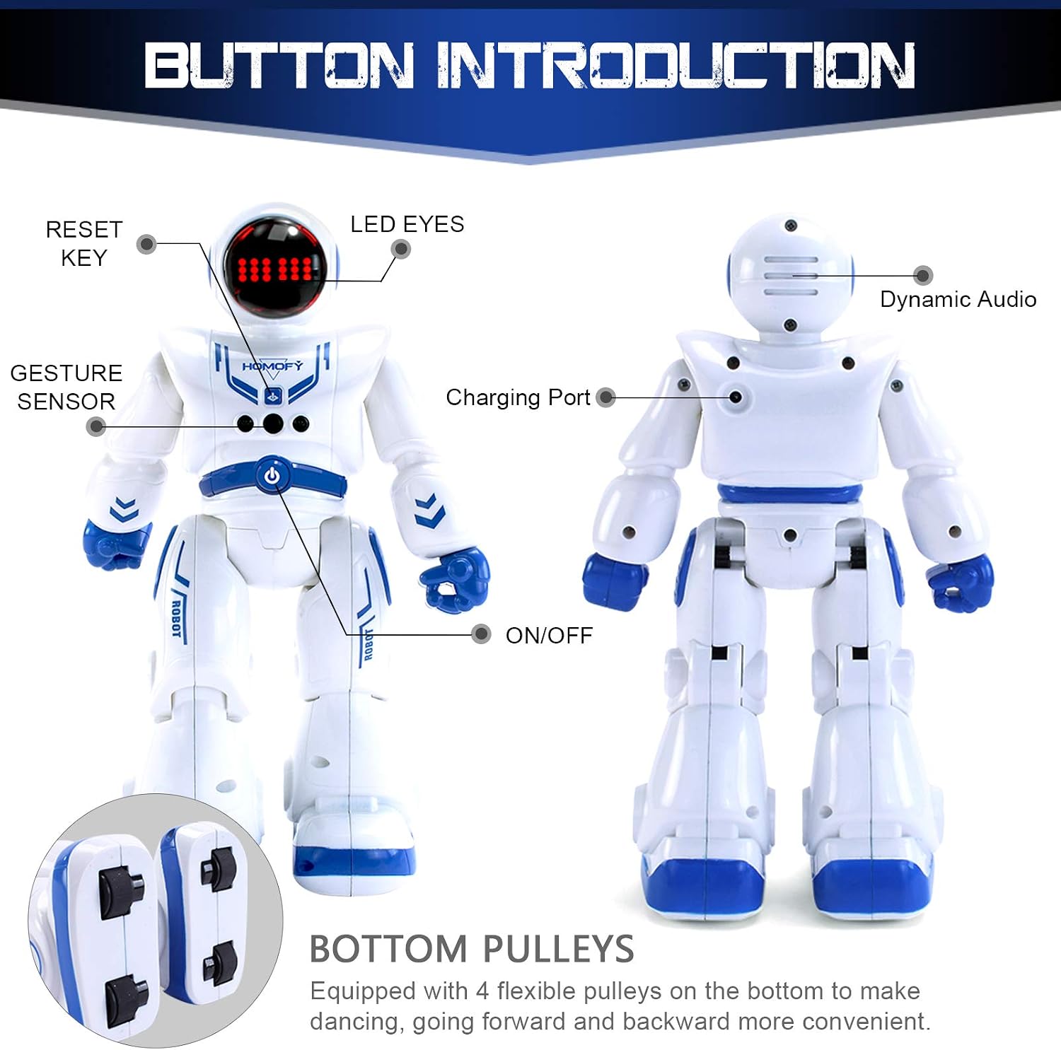 Detalle de Kaybolge Remote Control Gesture-Sensing Robot Toy for Kids