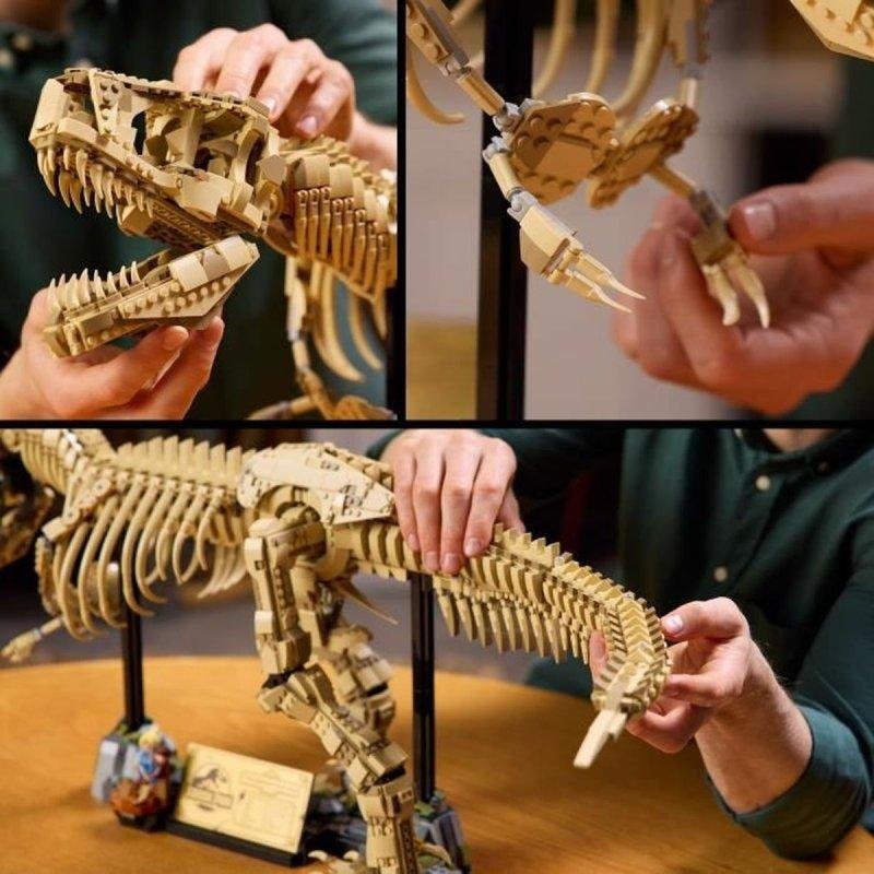 Detalle de LEGO Jurassic World 76968 Excavación del fósil de T. rex, 3.145 piezas