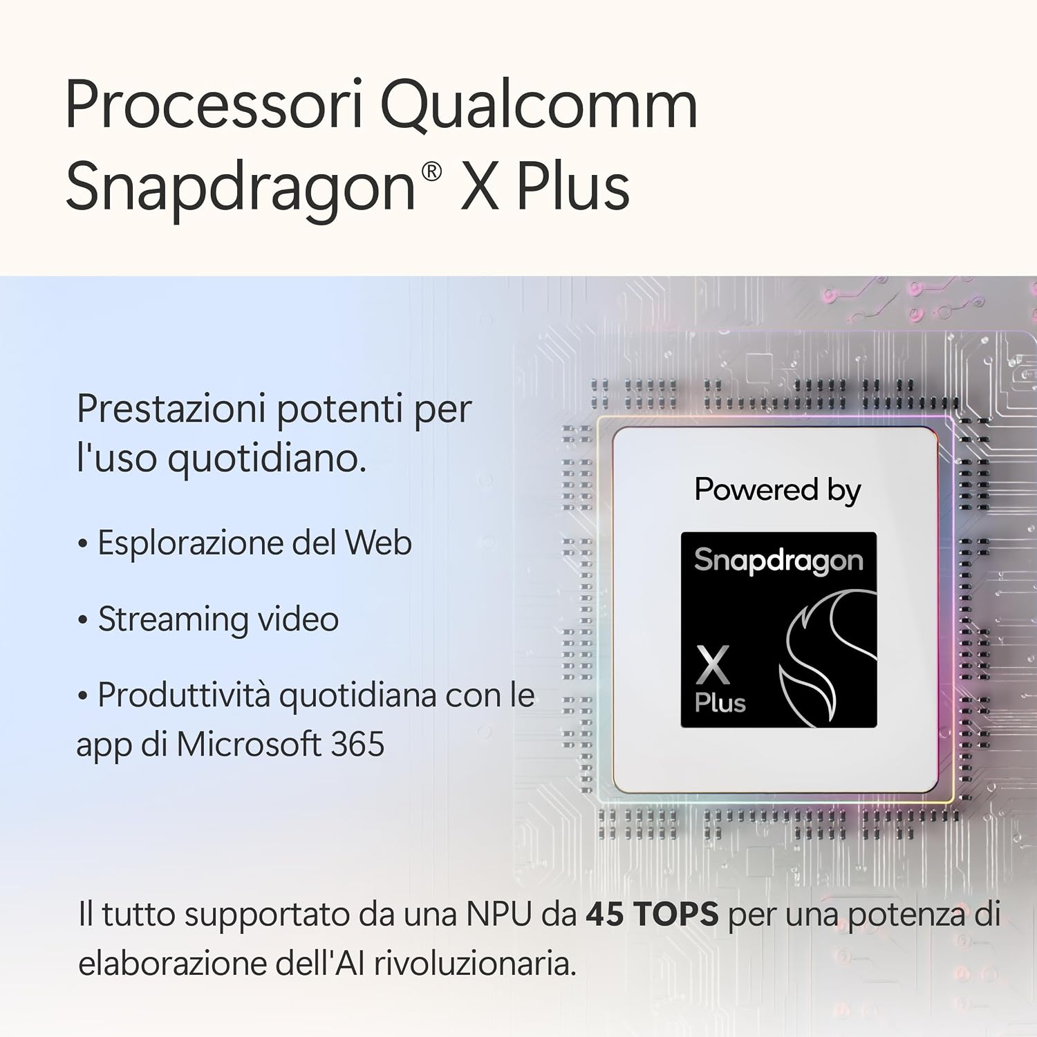 Detalle de Microsoft Surface Laptop Copilot+ PC 13” – Snapdragon X Plus, 16 GB RAM, 512 GB SSD, touchscreen PixelSense