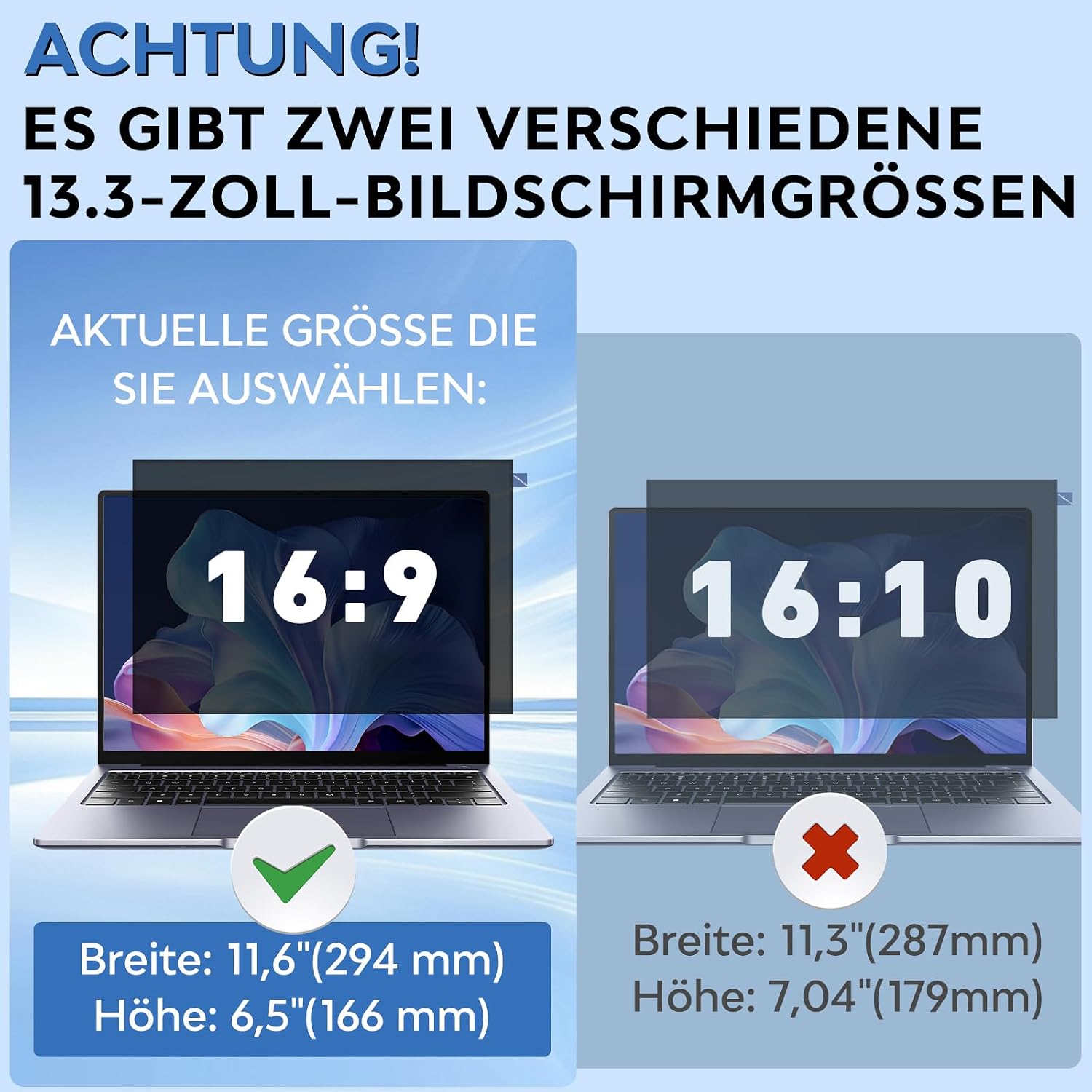 Detalle de Blickschutzfolie 14 Zoll 16:10
