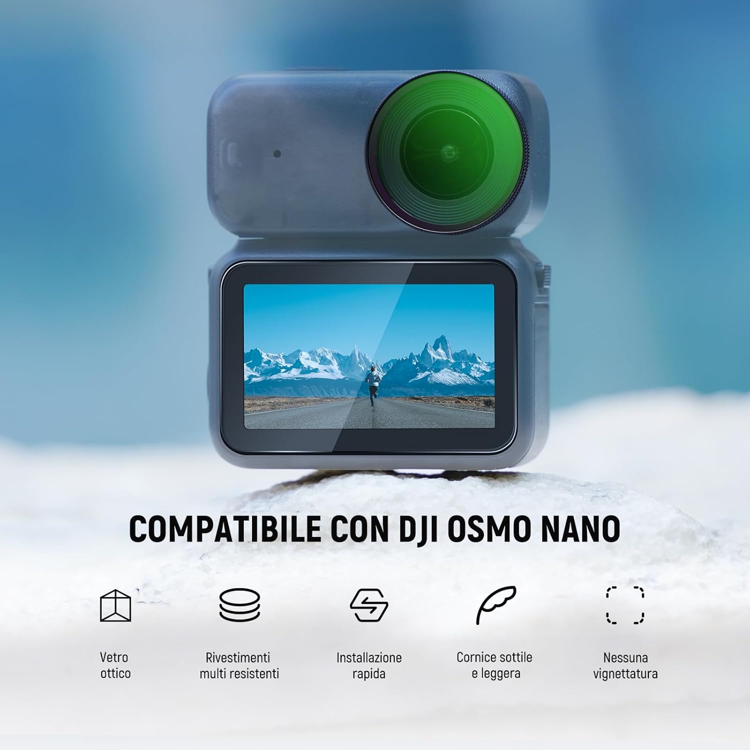 Thumbnail 1 de NEEWER Filtro UV per DJI Osmo Nano: vetro ottico multistrato avvitabile e protezione extra