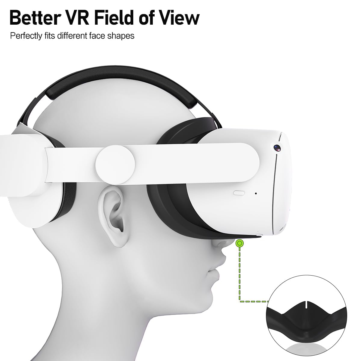 Detalle de Meta Quest 2 Silicone Face Pad 1 Washable VR Covers