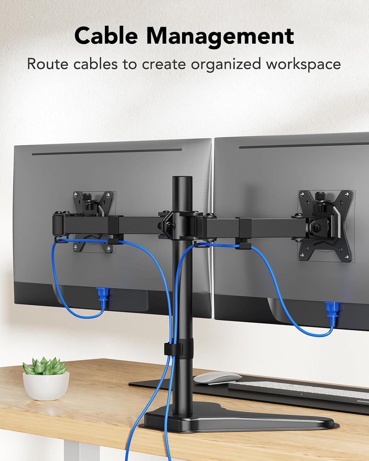Thumbnail 5 de HUANUO Dual Monitor Stand for 32-Inch Screens