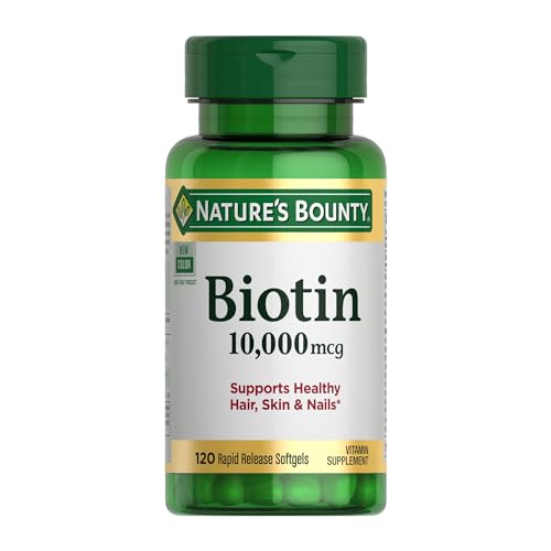 Detalle de Nature's Bounty Biotin Hair Skin and Nails Vitamins, 120 Softgels