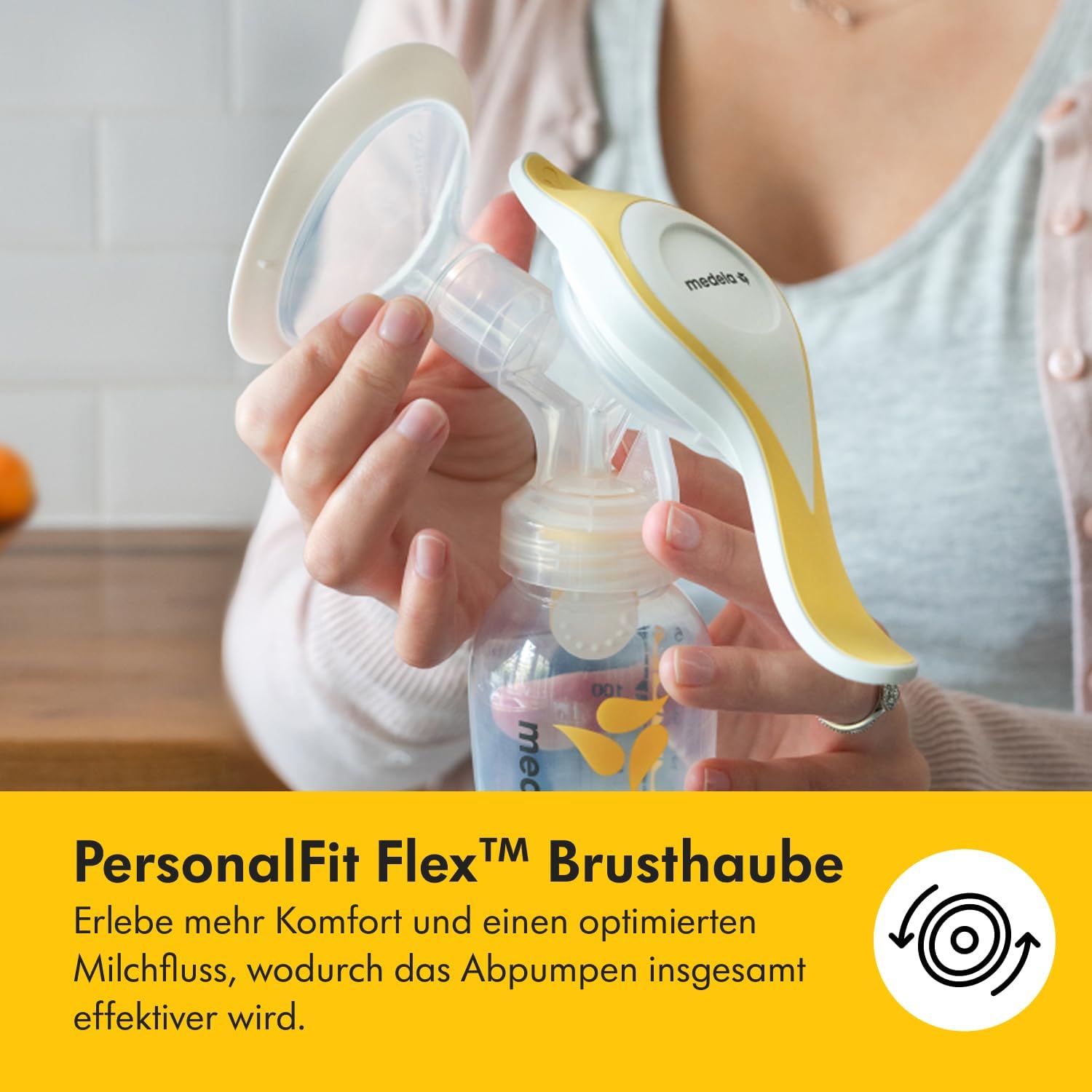 Detalle 2 de Medela Harmony Handmilchpumpe – Kompaktes Schweizer Design, 2-Phasen-Expression