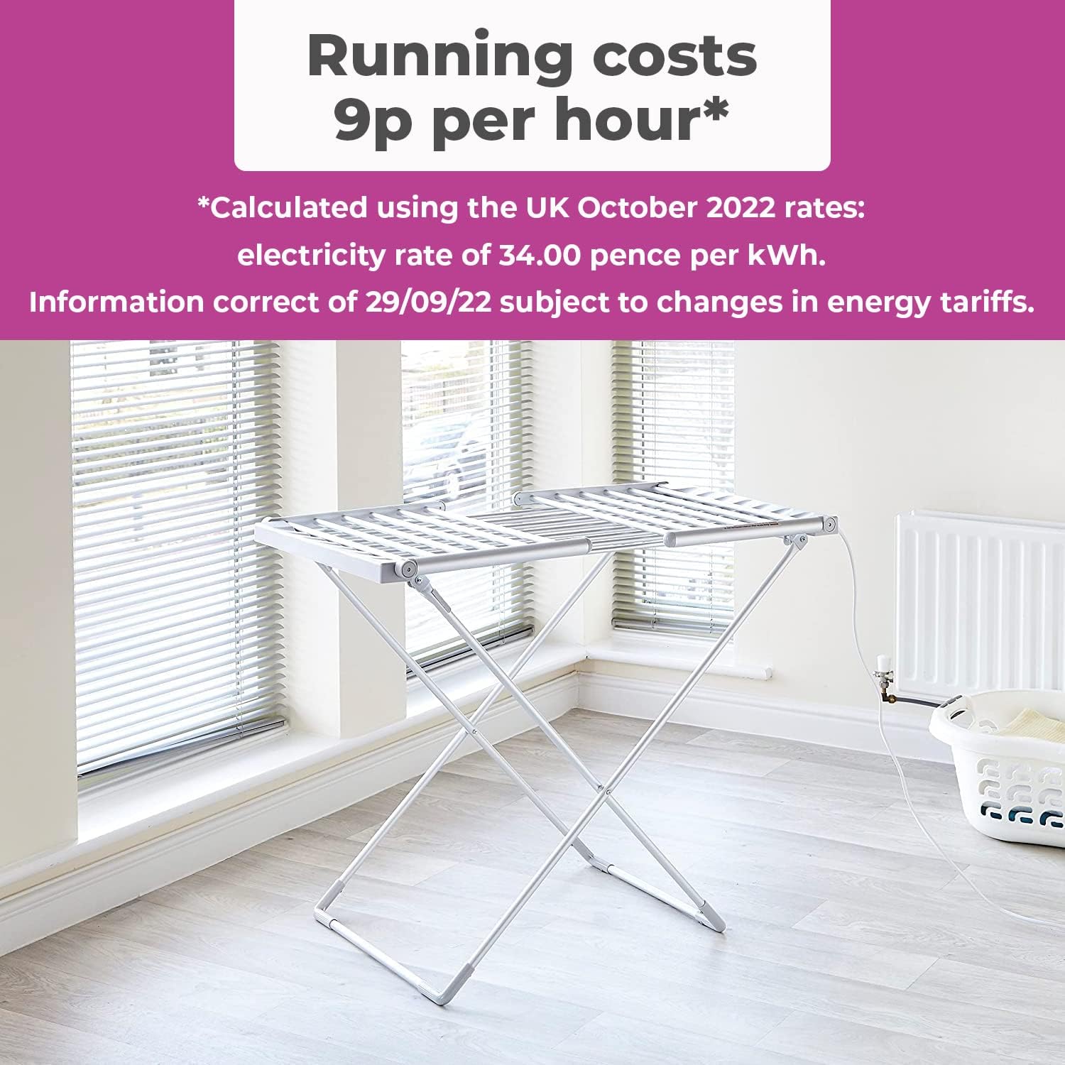 Thumbnail 3 de Neo Indoor Electric Winged Airer: Foldable Heated Laundry Dryer by Neo