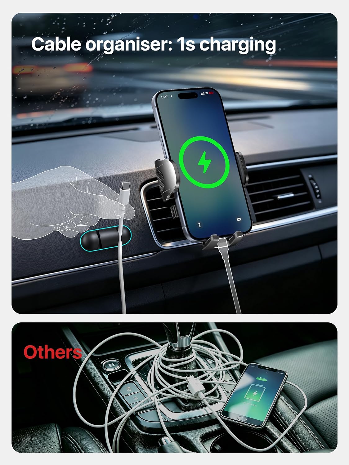 Thumbnail 4 de 2026 BEST Car Phone Holder (110+LBS strong suction) with rotatable universal mount for dashboard, windscreen & vents