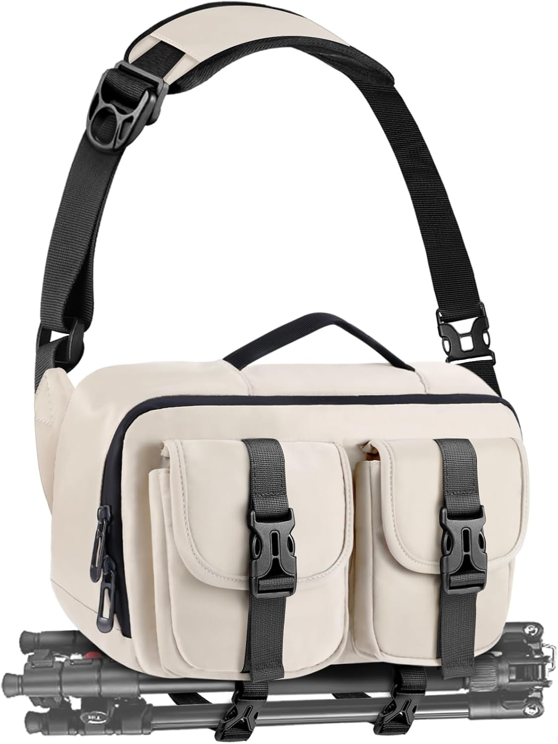 Thumbnail 6 de TAATOK Camera Sling Bag for SLR/DSLR — Water Resistant with Tripod Holder (Coffee)