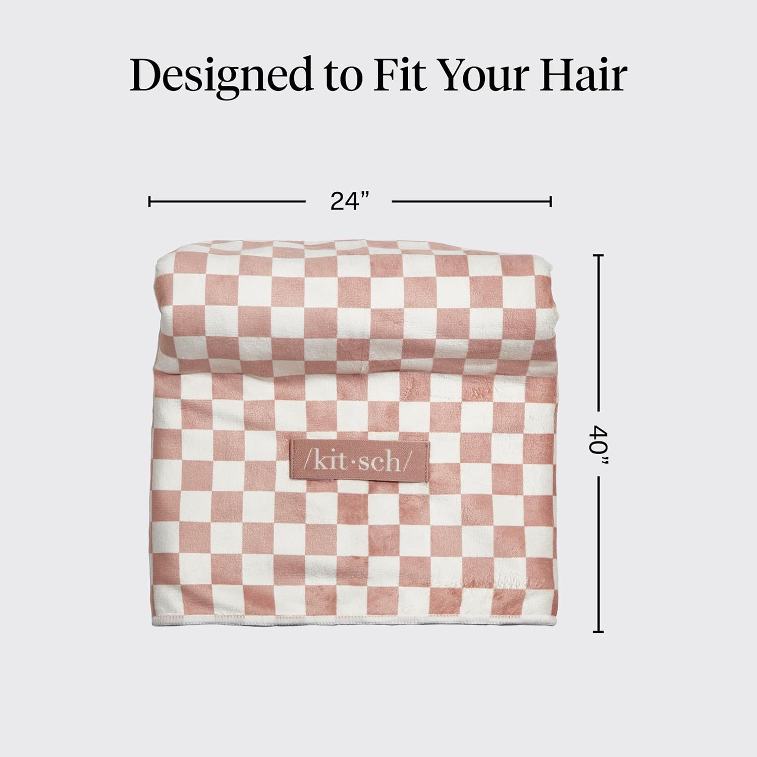 Detalle 2 de Kitsch XL microfiber hair towel wrap