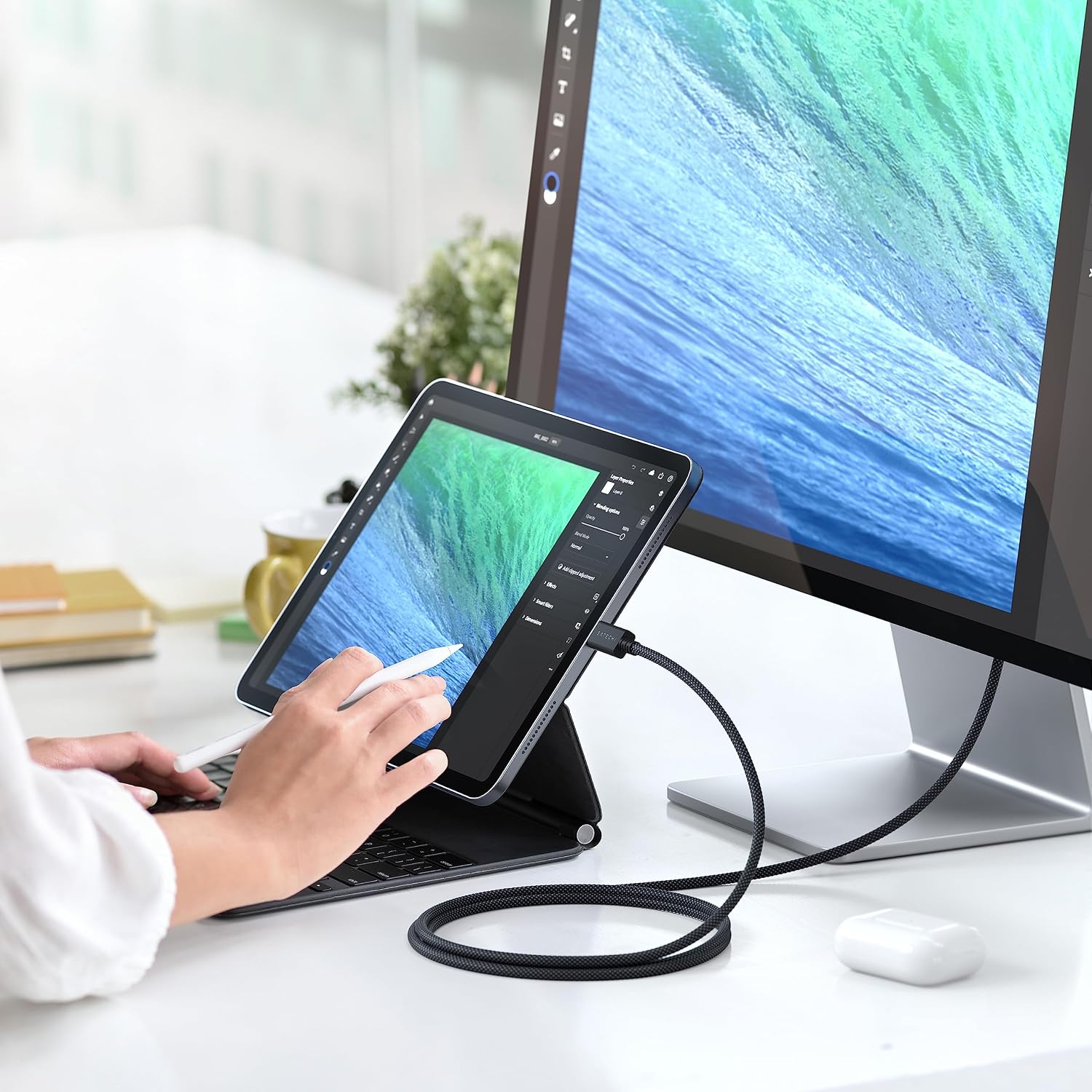 Thumbnail 6 de Satechi Cavo certificato USB‑C Thunderbolt 4 (1 m) fino a 240W, 8K@60Hz e 40Gbps