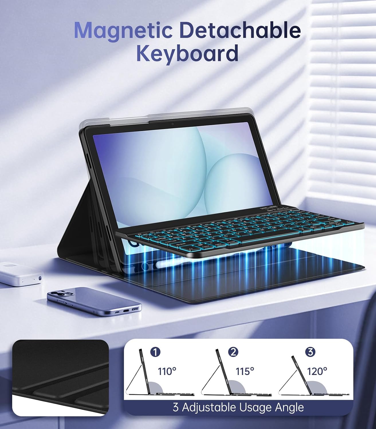 Thumbnail 6 de MoKo Keyboard Case for Galaxy Tab A11+/A9+ 11-inch