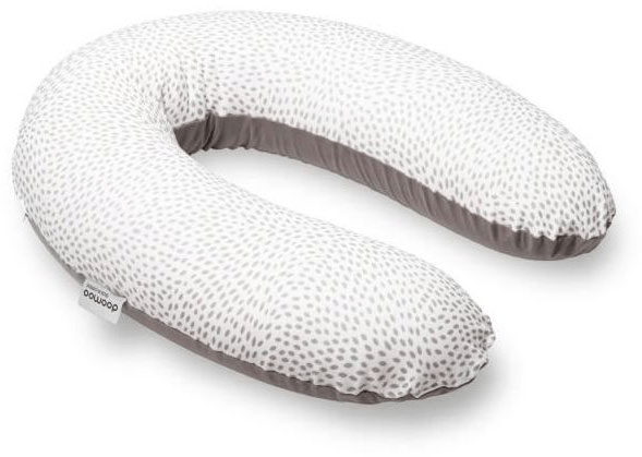 Detalle de Babymoov Doomoo Cojín de Lactancia Buddy Risotto Taupe: comodidad ergonómica para embarazo y lactancia