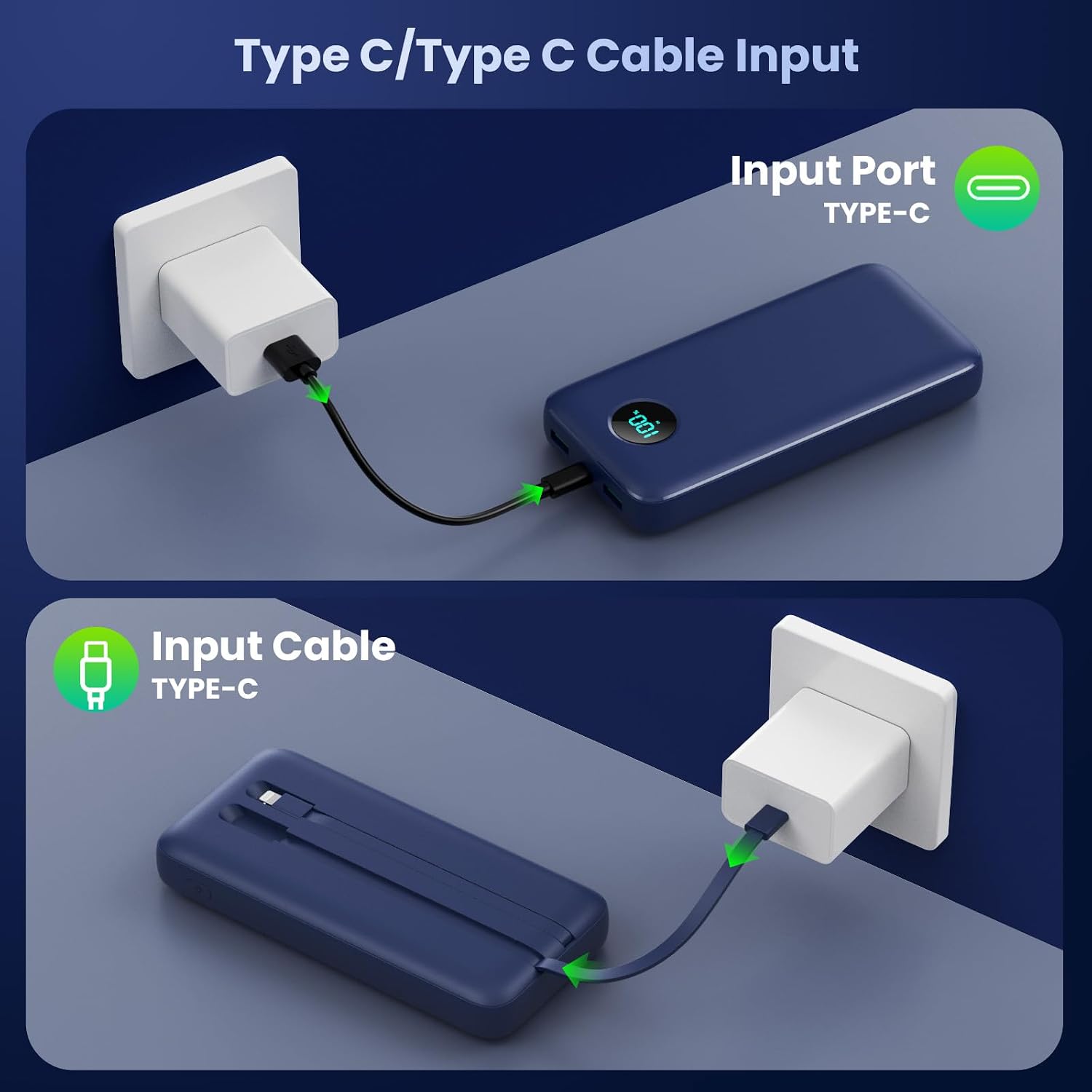 Thumbnail 4 de Power bank 26800 mAh PD 25W avec câbles