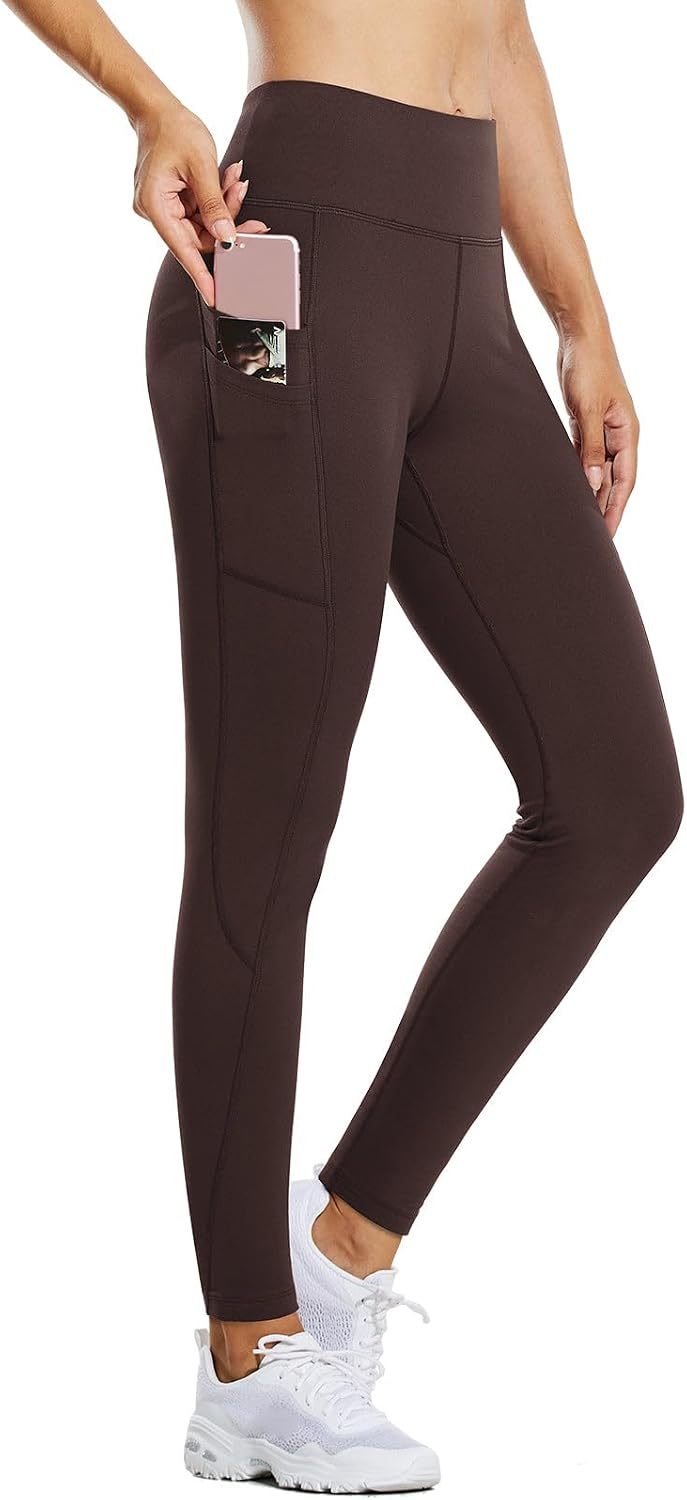 Detalle 2 de BALEAF Fleece-Lined High-Waist Running Leggings with Pockets 🏃♀